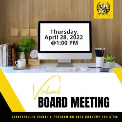 Virtual Regular Board Meeting today at 1 pm on Zoom